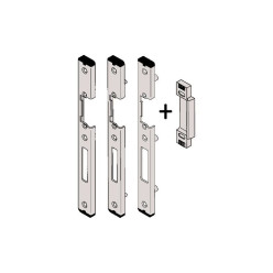 Verstelbare U-vormige middensluiting met verzinkte beker voor PVC USB 25-941EH/31L-M----S met AT116-06 voor Inoutic / Aluplast 2