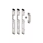 Gâche centrale réglable en U zinguée pour le PVC USB 25-919E/31L-M avec AT116-08 pour Thyssen Inoutic droite (DIN L) / pce