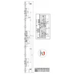 AS4600 3-punts meerpuntssluiting met hendel en haak F16 35/92 B005 C=480mm / pce