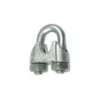 Serre-cable zingué pour câble de Ø6 - 6,5mm / 2pce