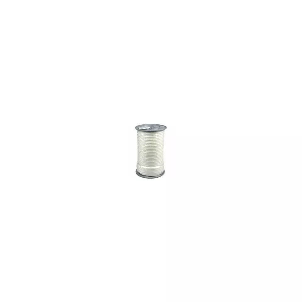 Wit nylon touw in spoel Ø6 x 100m / 100m