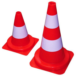Red and White Traffic Cone 75cm per piece