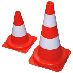 Red and White Traffic Cone 50cm per piece