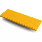 cales de vitrage en plastique 100x50x4mm Jaune / 500pce