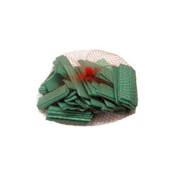 Cales plates en hêtre 80x26x3mm vert / 100pce