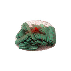 Platte blokjes in beuk 80x24x3mm groen / 100pce