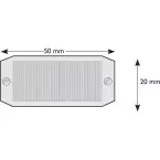 Universele platte wiggen 50x20x1,3mm / 1000pce
