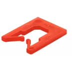 Cales d'écartement Diskoklick 65x52,5x4mm jaune / 1000pce