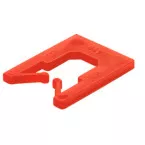 Cales d'écartement Diskoklick 65x52,5x1mm blanc / 1000pce