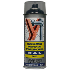 Spray peinture noir profond Mat RAL 9005 400 ml / 400ml