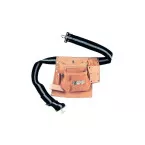 Leather 6-Pocket Nail Pouch with Belt per piece