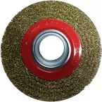 Brosse acier Ø 150 x 32 mm pour touret à meuler / PCE