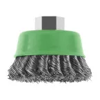 Brosse boisseau à fils torsadés en inox Ø75 / pce