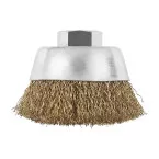 Crimped Brass-Coated Wire Cup Brush per piece