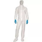 Combinaison de protection chimique usage unique blanche M / pce