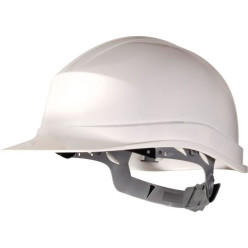 Casque de chantier serrage à Glissière Zircon blanc / pce
