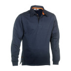 Polo manches longues bleu...