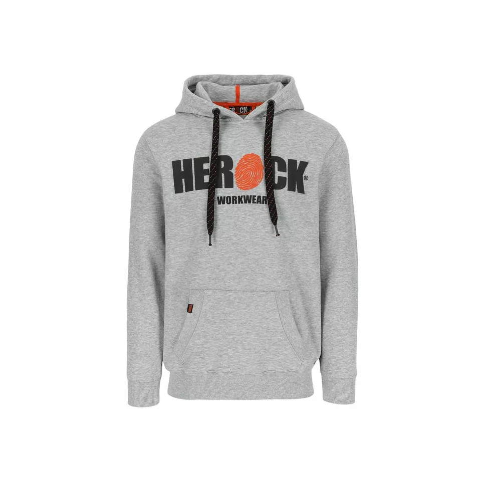 Sweat à capuche gris chiné Herock...