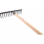 Rateau à dents courbées sans manche / pce