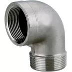 Raccord coudé inox 1-1/2\" pour pompe / pce