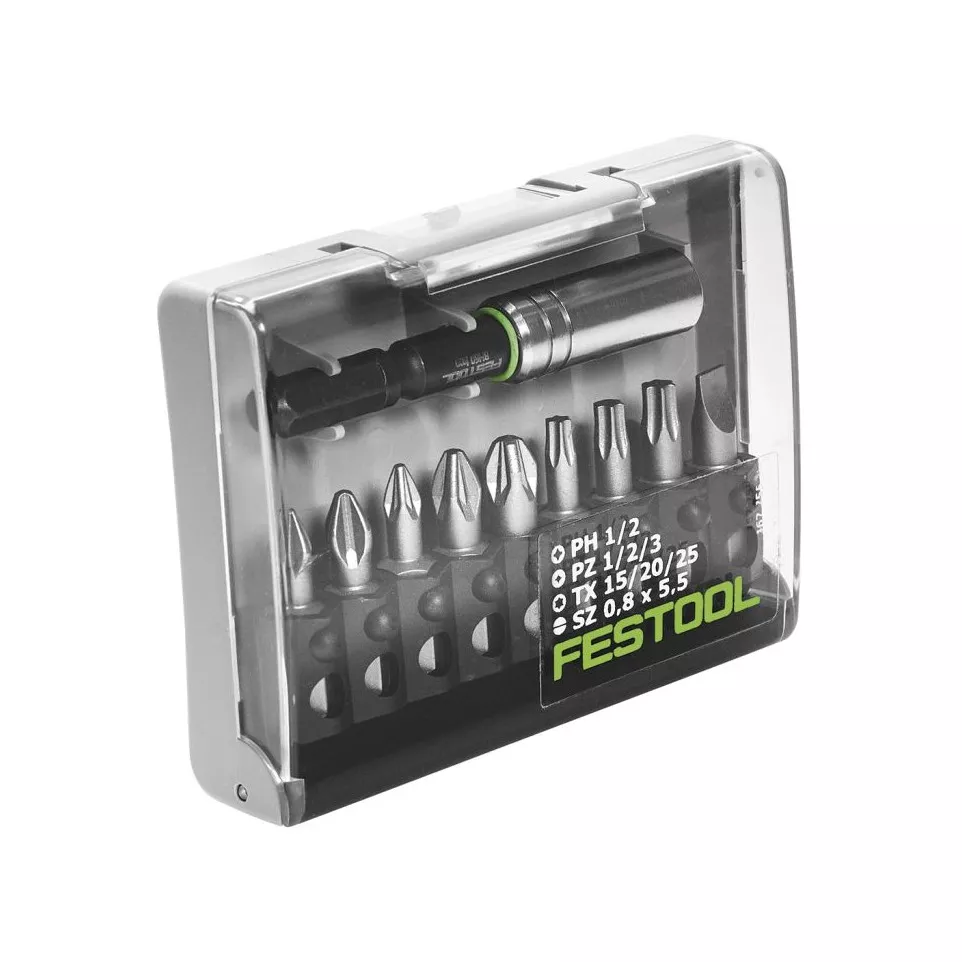Set van 10 festool MIX + BH60 CE bits...