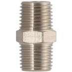 Double nipple 1/4" / pce