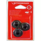 Rothenberger Replacement Cutting Wheels for Steel Pipe Cutter SUPER 1-1/4 and 2, Set of 3