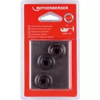 Molette de rechange pour coupe-tube acier SUPER 1,1/4 et 2 Rothenberger / 3pce