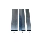 Rechthoekige aluminium strijkliniaal 3000x100x18mm rechthoekig / pce