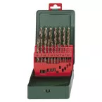 Koffertje met 19 Metabo HSS-Kobalt metaalboren / pce