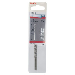 Metal Drill Bit 3mm Pack of 2