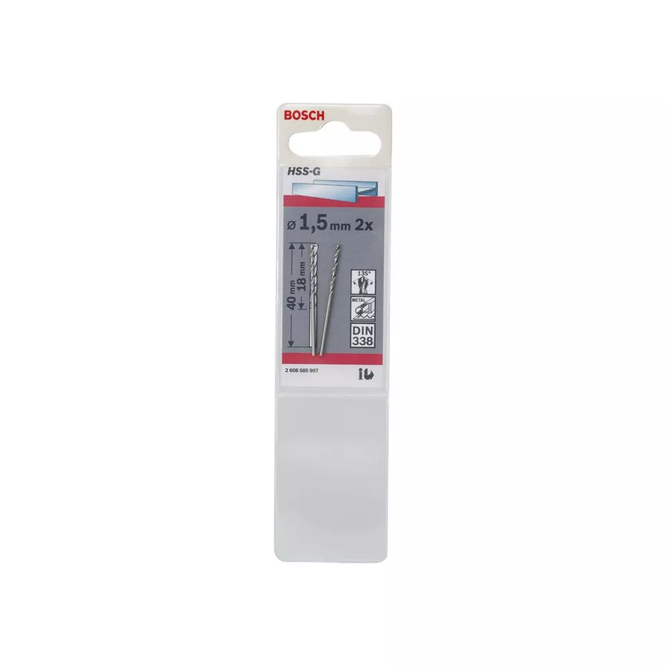 Foret à métaux Ø1,5mm / 2pce