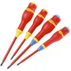 Jeu de 4 tournevis isolés empreintes mixtes Facom Bornéo / pce