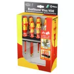 Set of 7 Insulated Slotted and PZ Screwdrivers Wera per piece