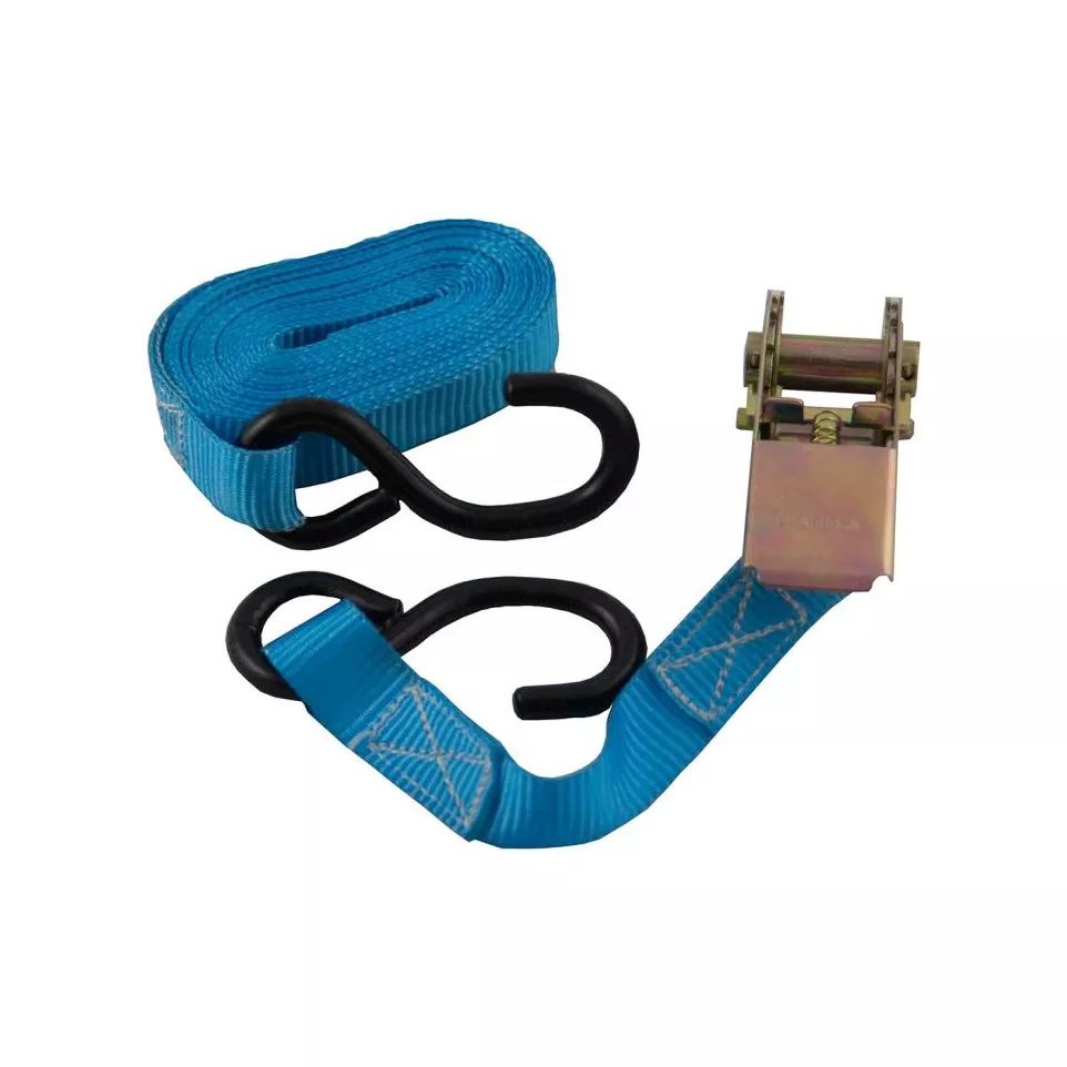 Sangle à cliquet et crochets ouverts...