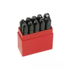 Jeu de 9 chiffres à frapper hauteur 10mm / pce