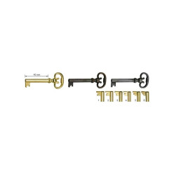 Brass-Plated Key for Junie Lever Lock 339 Bronze Variation 3 / pc