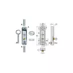 Junie 944 Right Rod Lock Case per piece