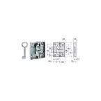 JuNie Deadbolt Lever Lock with Bit Key 25mm Backset per piece