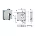 Nachtslot voor EURO Junie 7407 cilinder / pce