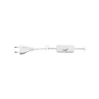 White Cable with Switch and Socket per piece