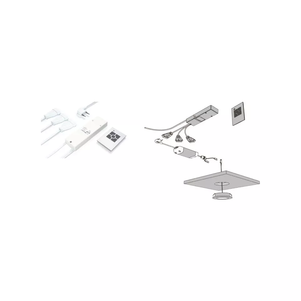 Commutateur sans fil à 3 canaux / pce