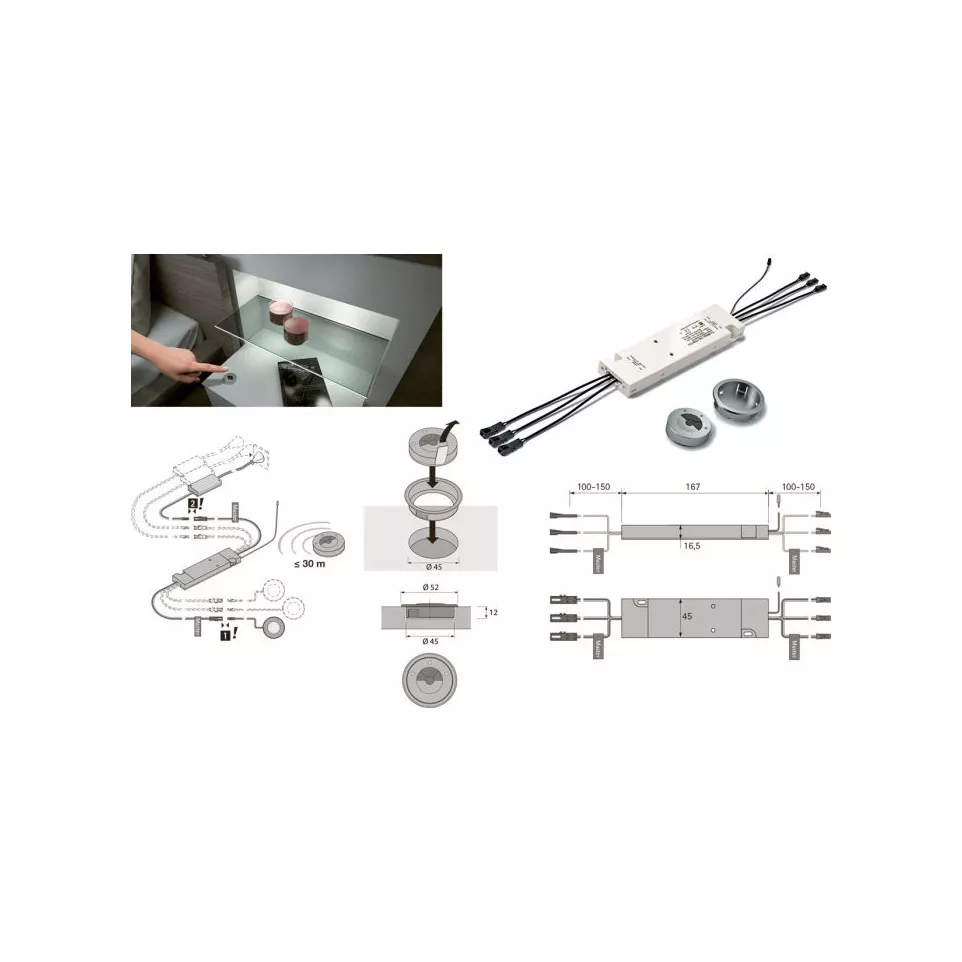 Système d'interrupteur Tri-Mitter / pce