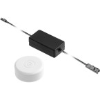 Wireless round white touch...