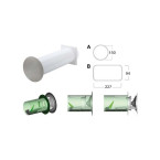 Evacuation murale avec...