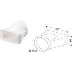 Vlakke ronde buisfitting / pce