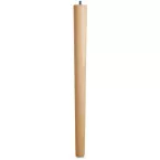 Solid Beech Table Leg Height 645mm Tapered Diameter 60 to 40mm per piece