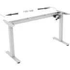 Contuo bureaupoot, elektrisch, 80 kg belasting, wit / pce