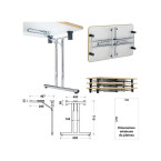 Pied de table pliable rond...