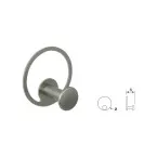 Round Hook on Stainless Steel Ring No. DI.PX334 / piece